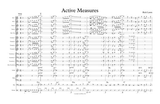 Active Measures - Lawn - Jazz Ensemble - Gr. 4