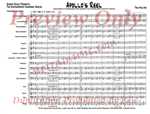 Apollo\'s Reel - Molter - Jazz Ensemble - Gr. 4
