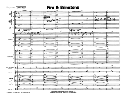 Fire & Brimstone - Gingery - Jazz Ensemble - Gr. 3