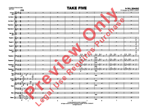Take Five - Desmond/Lewis - Jazz Ensemble - Gr. 2