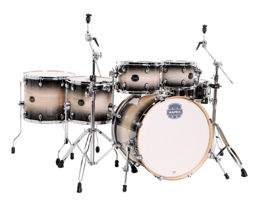 Mapex - Limited Edition Armory Studioease 6-Piece Shell Pack (22,10,12,14,16,SD) - Black Burst