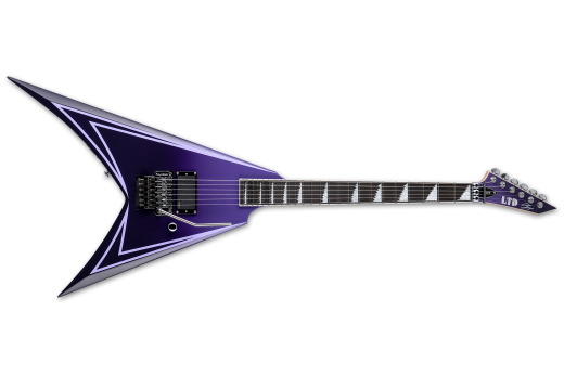 ESP Guitars - LTD Alexi Hexed Sawtooth with Case - Purple Fade with Pinstripes