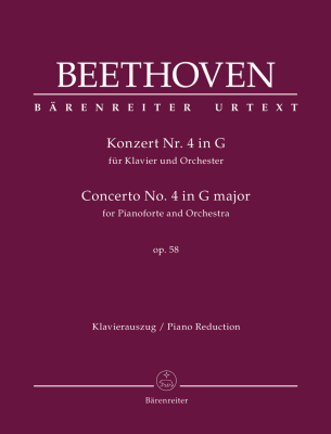 Concerto for Pianoforte and Orchestra no. 4 in G major op. 58 - Beethoven - Piano/Piano Reduction (2 Pianos, 4 Hands) - Book