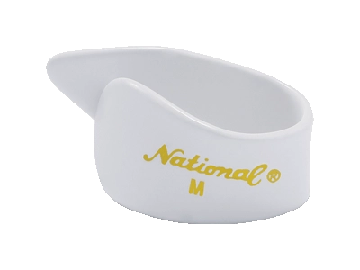 National - Medium Thumb Pick, Four Pack - White Celluloid