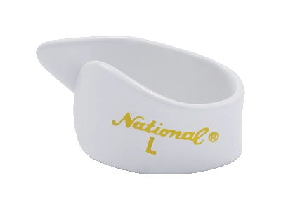 National - Large Thumb Pick, Four Pack - White Celluloid