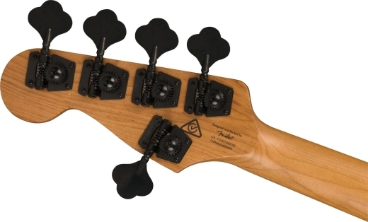 Jazz Bass HH V Contemporary Active à touche en érable torréfié (fini Gunmetal Metallic)