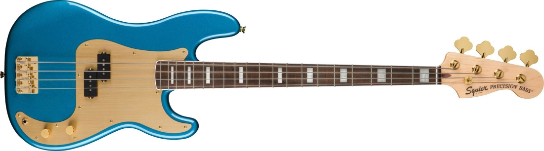 40th Anniversary Precision Bass, Gold Edition, Laurel Fingerboard - Lake Placid Blue