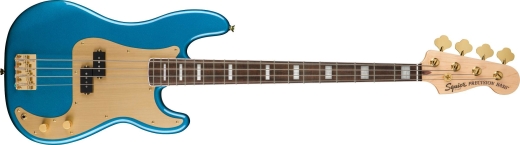 Squier - 40th Anniversary Precision Bass, Gold Edition, Laurel Fingerboard - Lake Placid Blue
