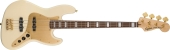 Squier - 40th Anniversary Jazz Bass, Gold Edition, Laurel Fingerboard - Olympic White