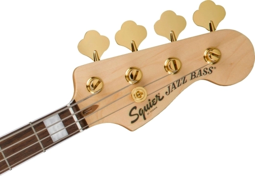 40th Anniversary Jazz Bass, Gold Edition, Laurel Fingerboard - Olympic White