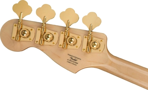 40th Anniversary Jazz Bass, Gold Edition, Laurel Fingerboard - Olympic White