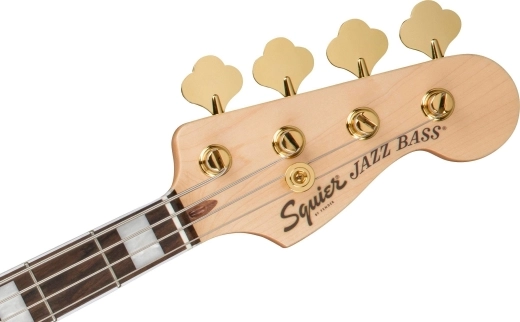 40th Anniversary Jazz Bass, Gold Edition, Laurel Fingerboard - Ruby Red Metallic