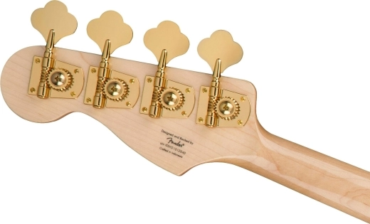 40th Anniversary Jazz Bass, Gold Edition, Laurel Fingerboard - Ruby Red Metallic