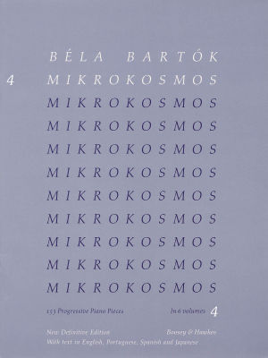 Mikrokosmos 4, Definitive Edition (Blue) - Bartok - Piano - Book