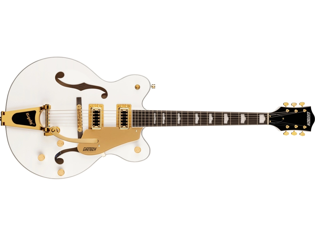 G5422TG Electromatic Classic Hollow Body Double-Cut with Bigsby and Gold Hardware, Laurel Fingerboard - Snowcrest White