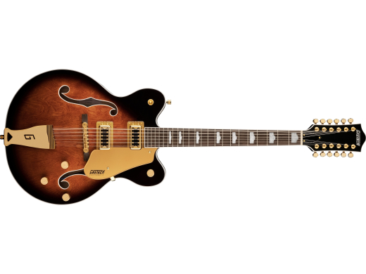 Gretsch Guitars - G5422G-12 Electromatic Classic Hollow Body Double-Cut 12-String with Gold Hardware, Laurel Fingerboard - Single Barrel Burst