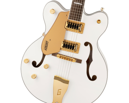 G5422GLH Electromatic Classic Hollow Body Double-Cut with Gold Hardware, Left-Handed, Laurel Fingerboard - Snowcrest White
