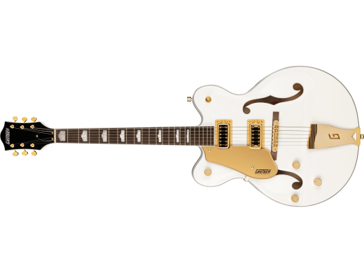 Gretsch Guitars - G5422GLH Electromatic Classic Hollow Body Double-Cut with Gold Hardware, Left-Handed, Laurel Fingerboard - Snowcrest White