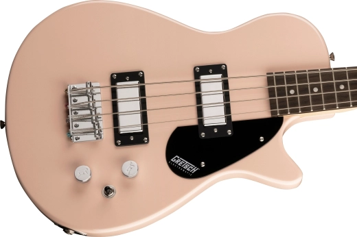 G2220 Electromatic Junior Jet Bass II Short-Scale, Black Walnut Fingerboard - Shell Pink