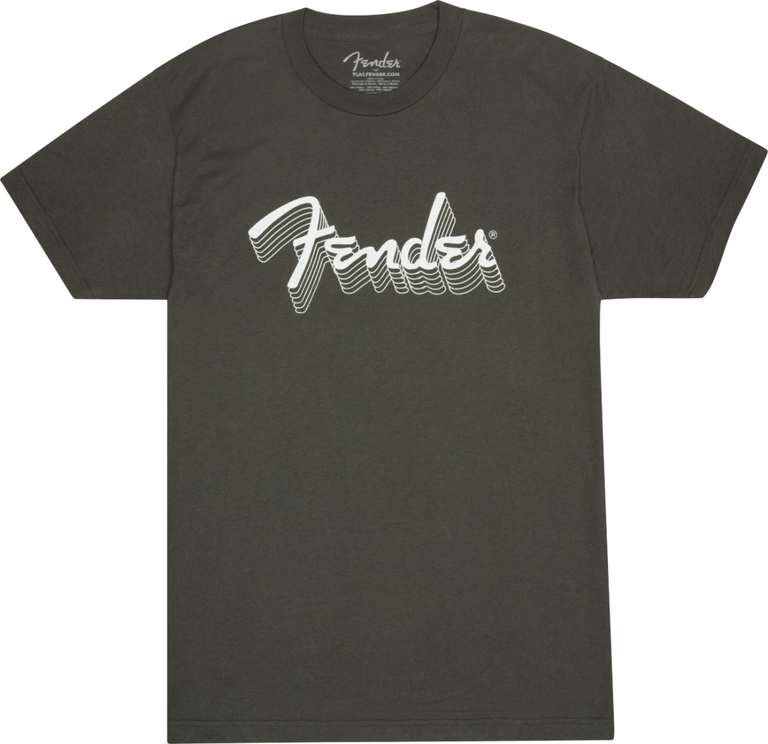 Fender Reflective Ink T-Shirt, Charcoal - M