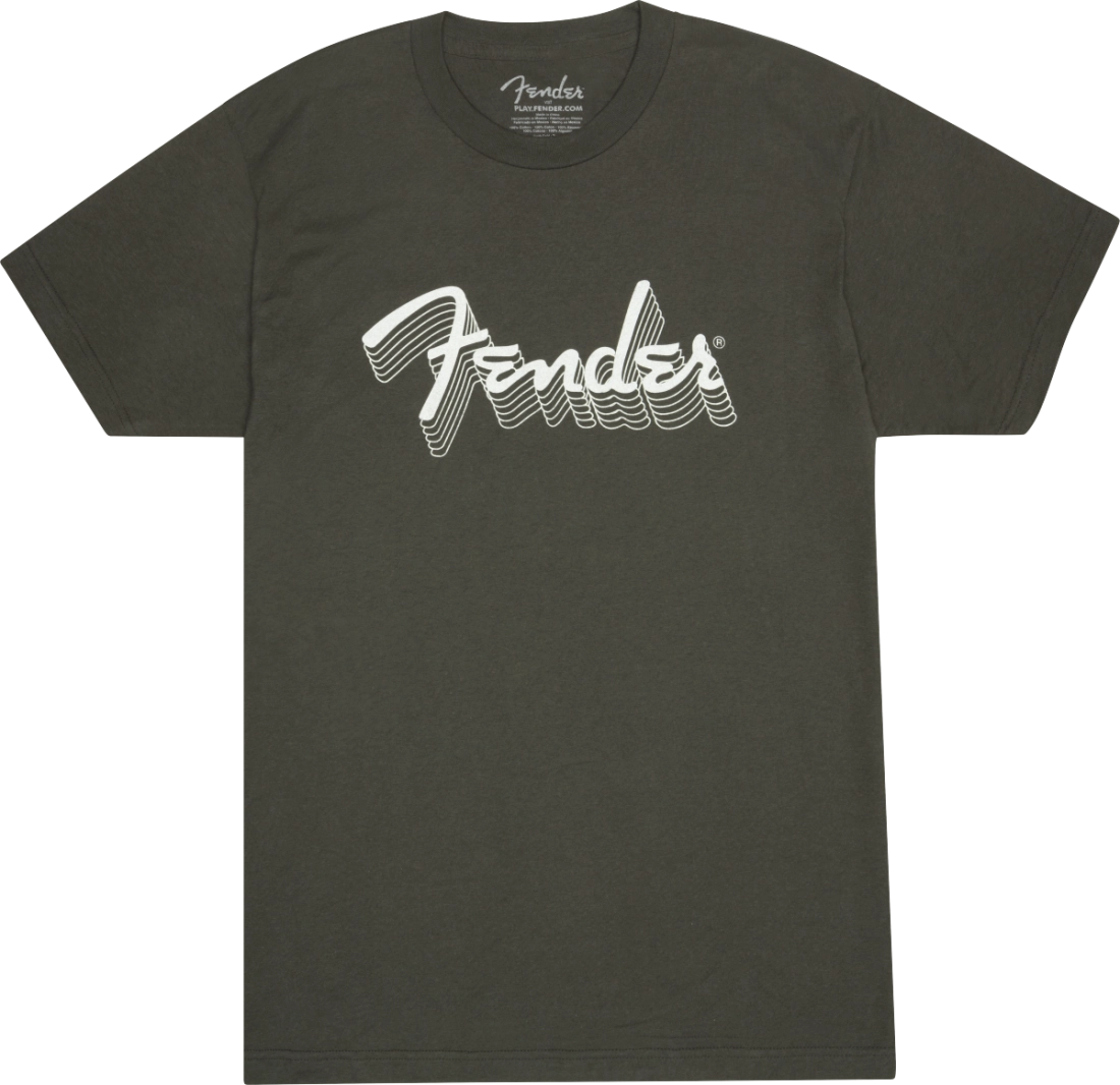 Fender Reflective Ink T-Shirt, Charcoal - XL