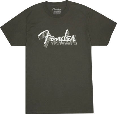 Fender Reflective Ink T-Shirt, Charcoal - XL