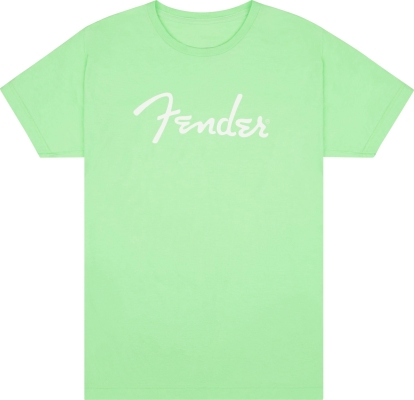 Fender Spaghetti Logo T-Shirt - Surf Green - L