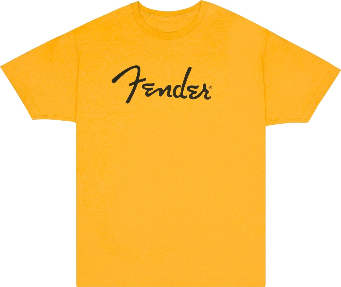 Fender Spaghetti Logo T-Shirt, Butterscotch - XXL