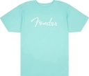 Fender - Fender Spaghetti Logo T-Shirt, Daphne Blue - XXL