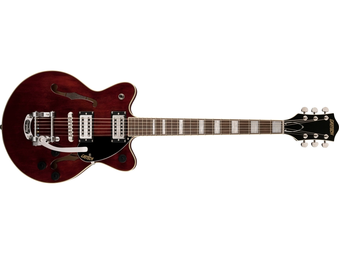 G2655T Streamliner Center Block Jr. Double-Cut with Bigsby, Laurel Fingerboard - Walnut Stain