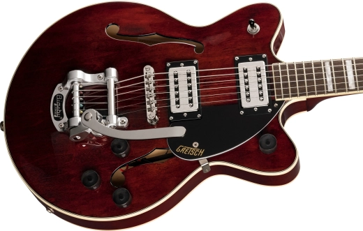 G2655T Streamliner Center Block Jr. Double-Cut with Bigsby, Laurel Fingerboard - Walnut Stain