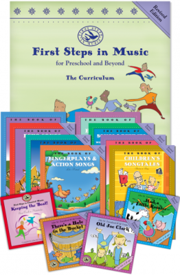 GIA Publications - First Steps in Music: Preschool and Beyond, Basic + Package (Revised Edition) - Feierabend - Curriculum Book/8 Books/4 CDs