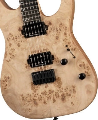 Pro-Mod DK24 HH HT E Mahogany with Poplar Burl, Ebony Fingerboard - Desert Sand