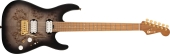 Charvel Guitars - Pro-Mod DK24 HH 2PT CM Poplar Burl, Caramelized Maple Fingerboard - Transparent Black Burst