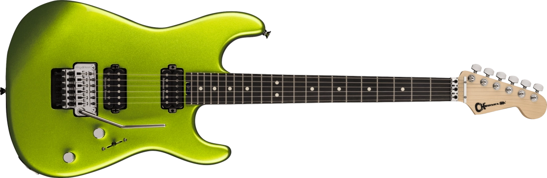 Pro-Mod San Dimas Style 1 HH FR E, Ebony Fingerboard - Lime Green Metallic