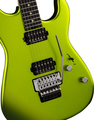 Pro-Mod San Dimas Style 1 HH FR E, Ebony Fingerboard - Lime Green Metallic