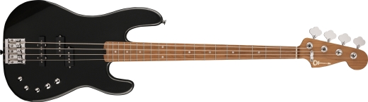 Charvel Guitars - Pro-Mod San Dimas Bass PJ IV, Caramelized Maple Fingerboard - Metallic Black
