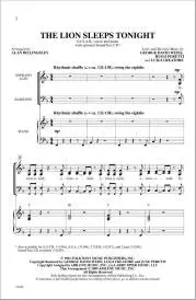 The Lion Sleeps Tonight - Weiss /Peretti /Creatore /Billingsley - SAB