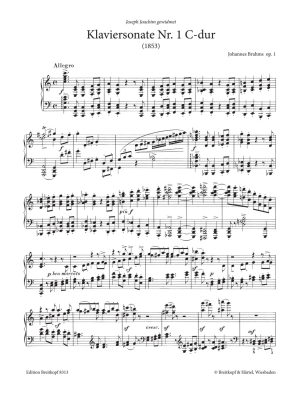 Complete Piano Works, Volume 1: Sonatas and Variations - Brahms/Mandyczewski - Piano - Book