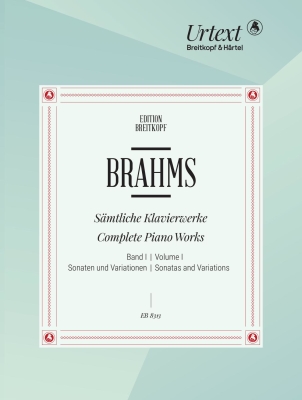 Breitkopf & Hartel - Complete Piano Works, Volume1: Sonatas and Variations Brahms/Mandyczewski Piano Livre