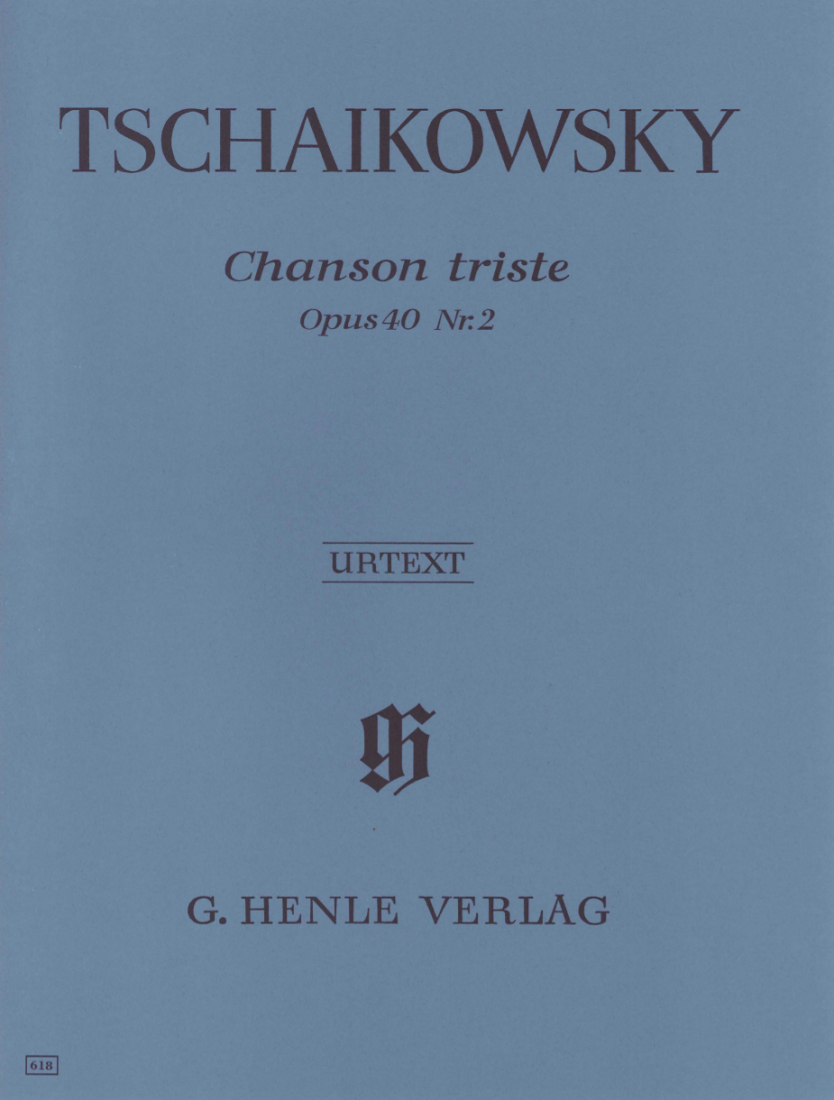 Chanson Triste Op. 40, No. 2 - Tchaikovsky - Piano - Sheet Music