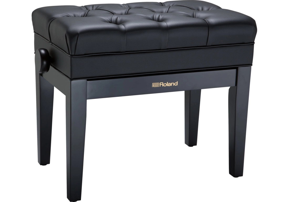 RPB-500BK Adjustable Piano Bench with Storage - Black