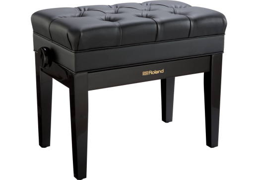 RPB-500PE Adjustable Piano Bench with Storage - Polished Ebony