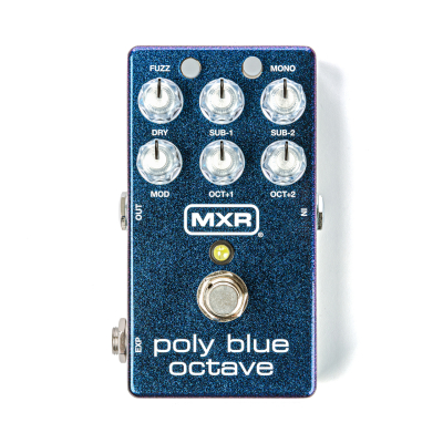 Poly Blue Octave Pedal w/Fuzz and Modulation