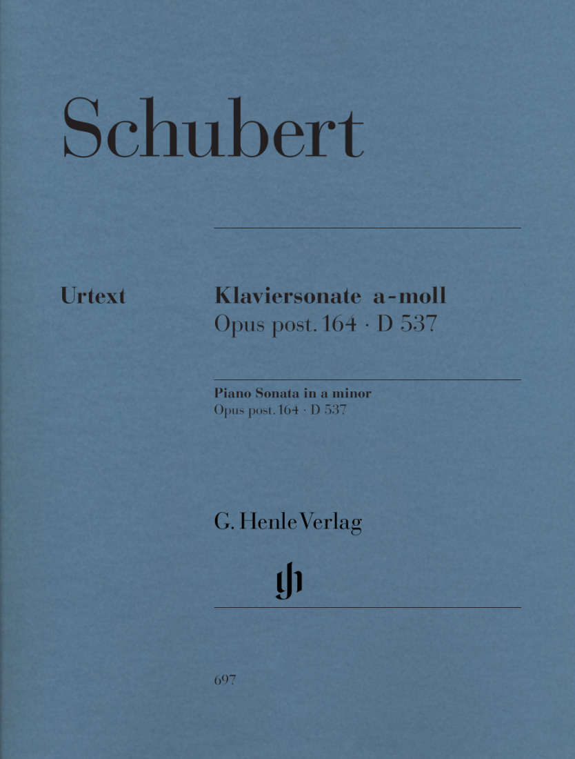 Sonata A Minor, Op. Post. 164 D 537 - Schubert/Mies - Piano - Sheet Music