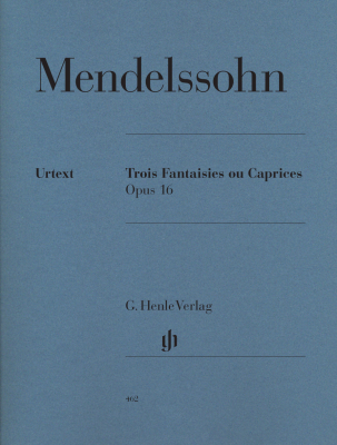Trois Fantasies ou Caprices Op. 16, op. 16 - Mendelssohn /Herttrich /Elvers - Piano - Book