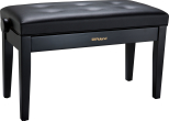 Roland - RPB-D300BK Duet Piano Bench with Cushioned Seat - Black