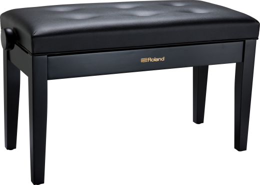 RPB-D300BK Duet Piano Bench with Cushioned Seat - Black