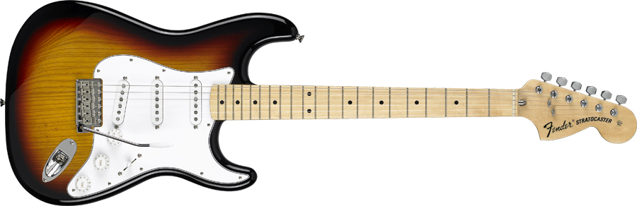 Fender Musical Instruments - Classic Series '70s Stratocaster Electric  Guitar - Maple Fingerboard - 3 Colour Sunburst