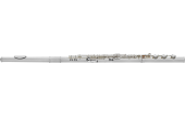 Amadeus Flutes - AF680 Silver Plated Flute, Classic Headjoint with 14K Riser, Split E Mechanism, C# Trill